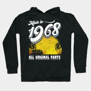 Made in 1968 All Original Parts 50th Birthday Gift Hoodie